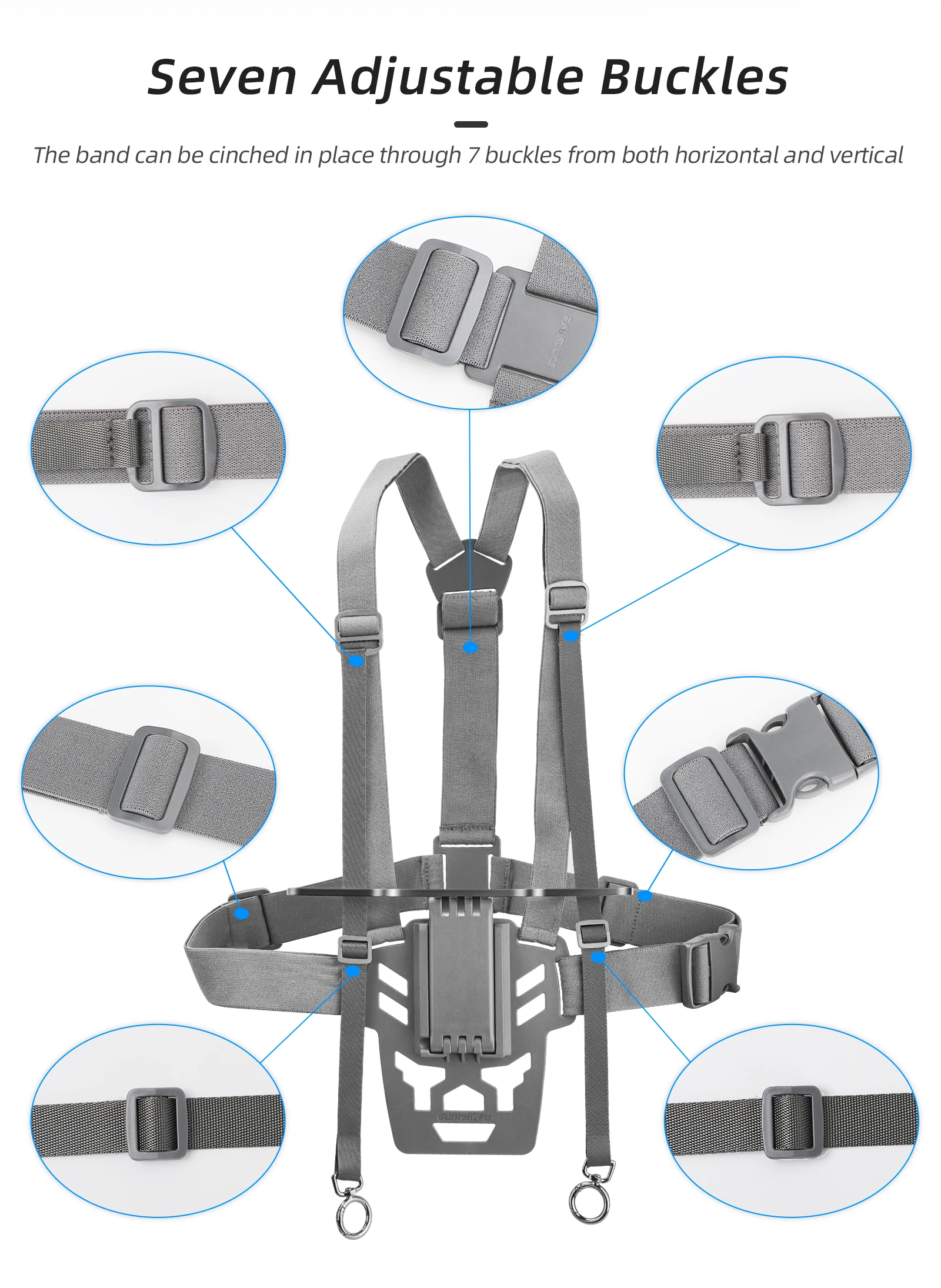 For DJI RC Plus Remote Control Belly Support Bracket Inspire 3/Matrice 300 RTK/T50/T25/T40 Bracket Back Chest Strap