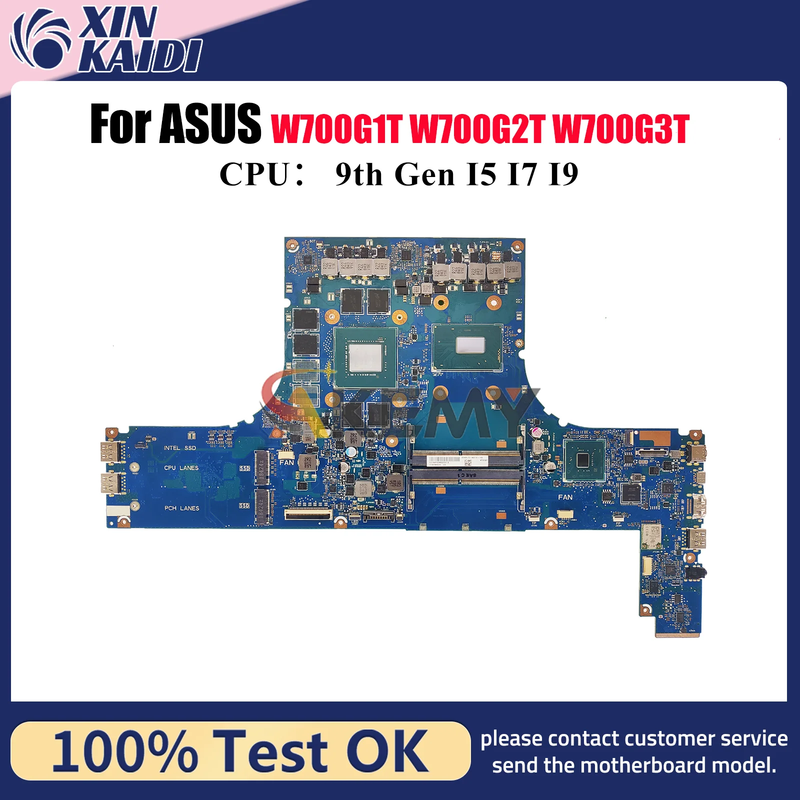 

W700G3P Материнская плата для ноутбука ASUS ProArt W700G3T W700G1T W700G2T W700G Материнская плата для ноутбука с процессором I5 I7 I9 100% tests OK stk