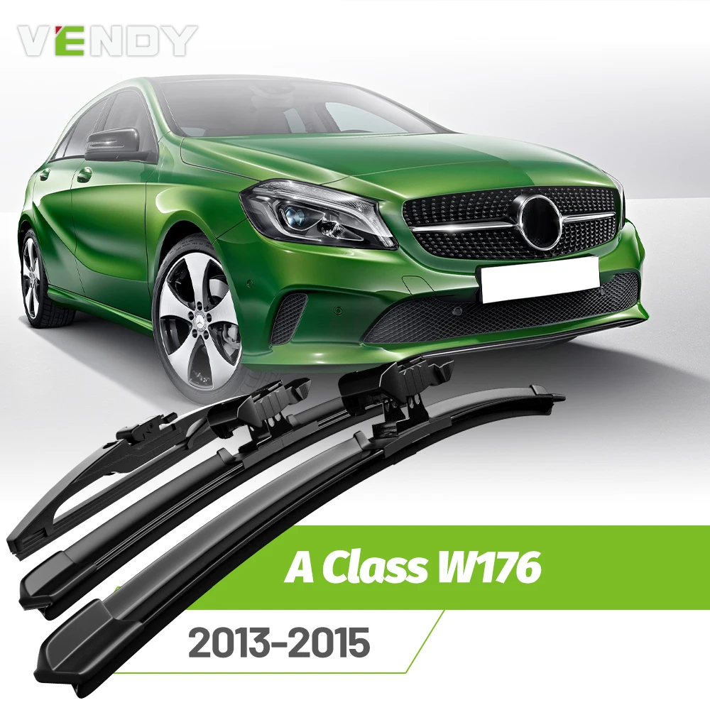 

Front & Rear Wiper Blades Set For Mercedes-Benz A Class W176 2013-2015 Windshield Windscreen Window Rain Brushes 24"+19"+10"