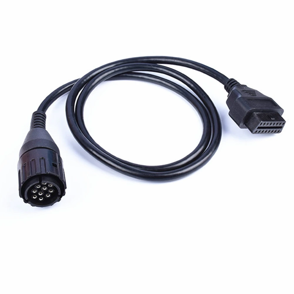 OBD 2 Extension Cable for BMW Motorcycles 10 Pin Adapter ICOM D Cable for BMW 10Pin to 16Pin OBD2 Diagnostic Connector