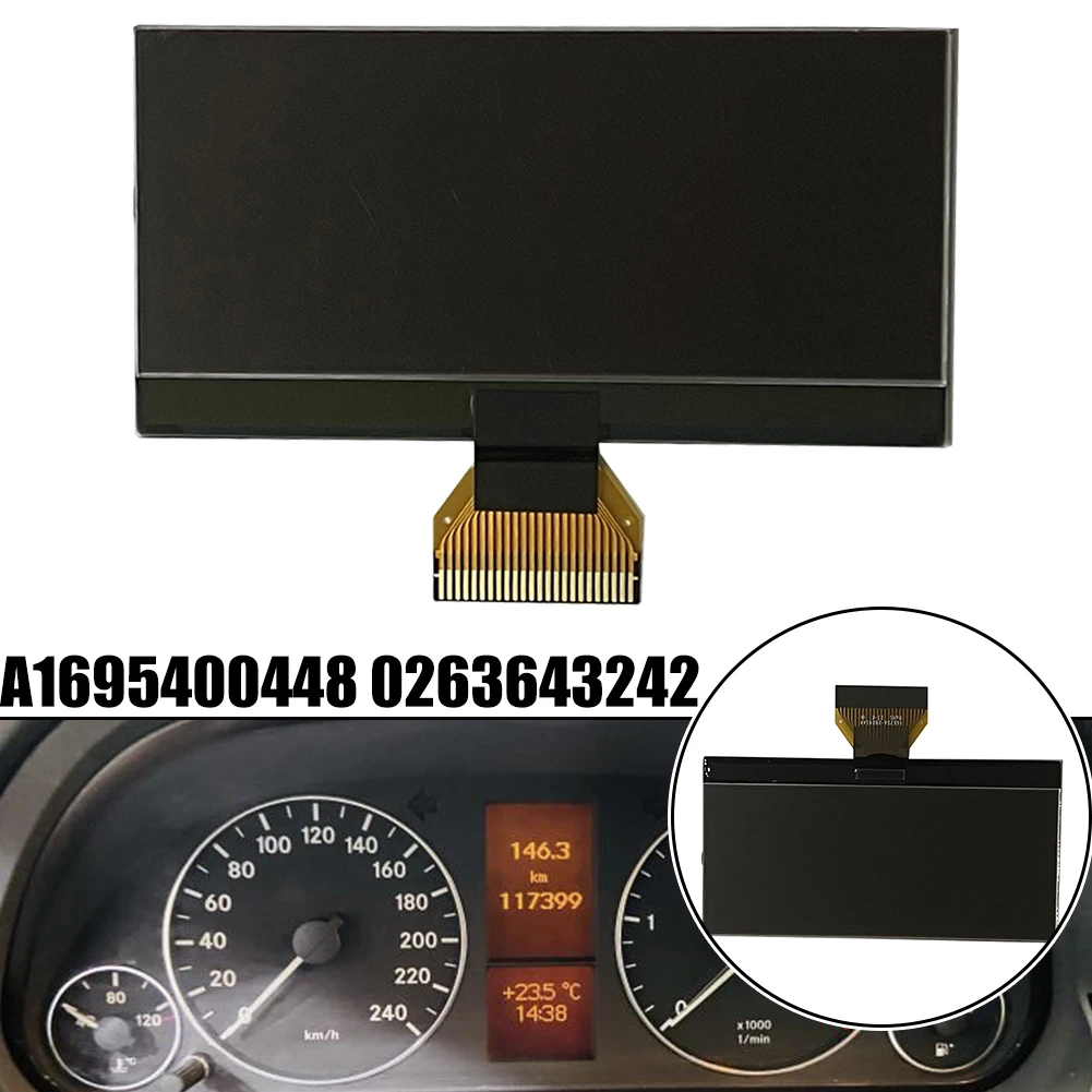 Car Dashboard Middle LCD Display Suitable For 8V Instrument Panel With Resistor For Mercedes-Benz A-Class W169 For B-Class W245