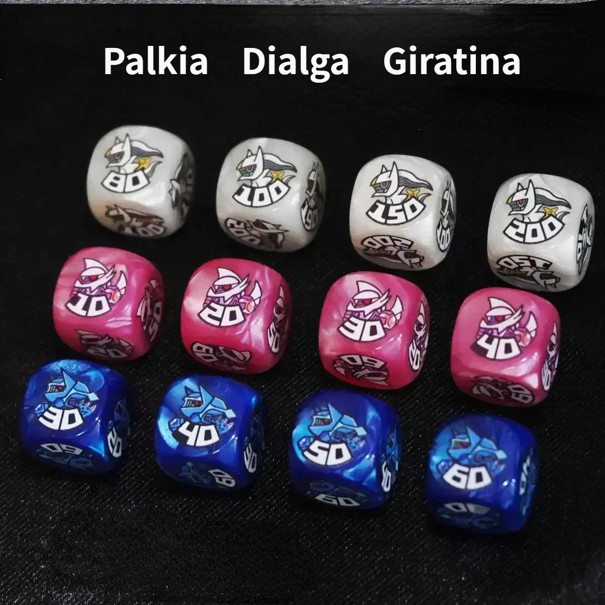 12/set Dice PTCG Pokemon Match Scoring Damage Counter Palkia Mew Dice Including Box Damage Indicator Role playing Game No.37