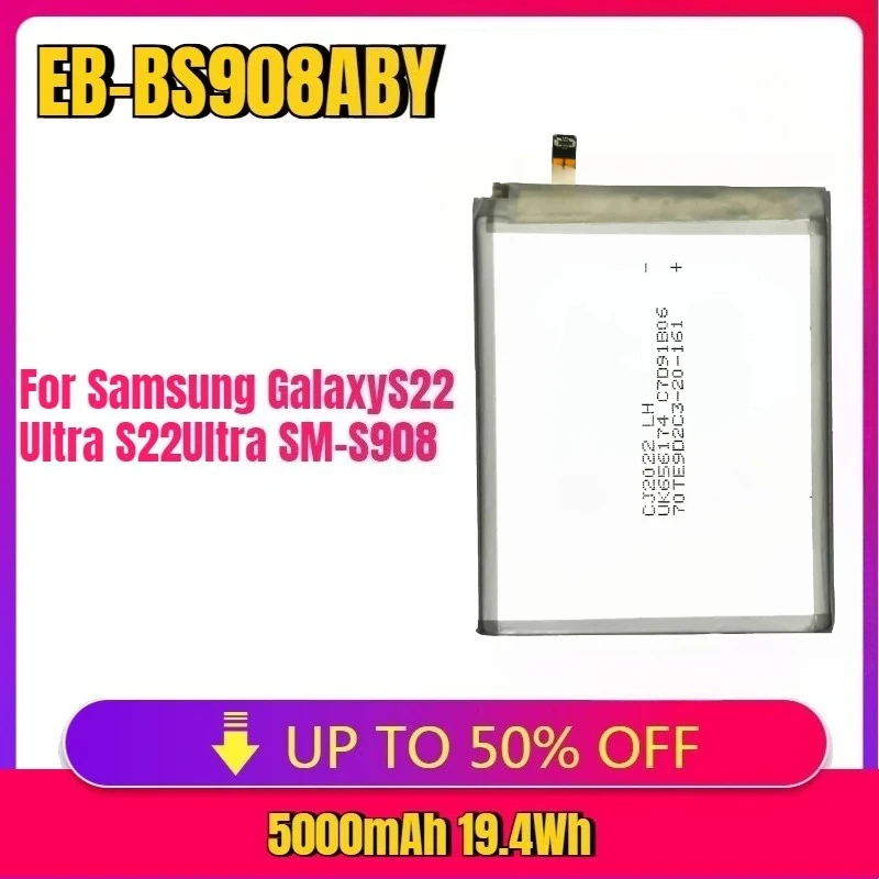 

New 5000mAh EB-BS908ABY Battery For Samsung Galaxy S22 Ultra S22Ultra S21 plus SM-S908 SM-S9080 Mobile Phone Battery