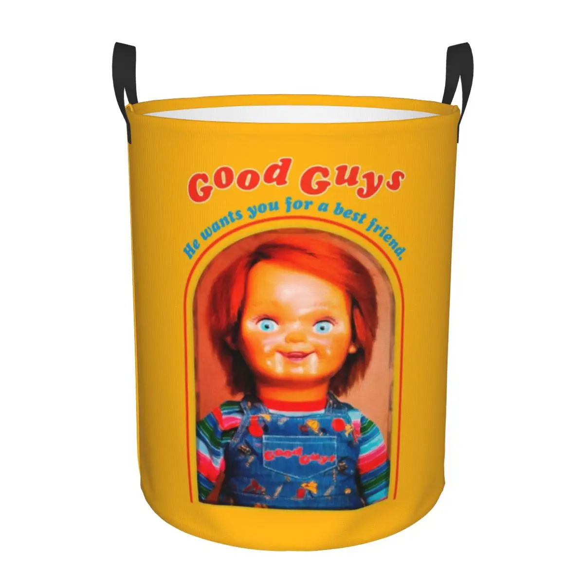 Chucky Retro Movies Laundry Basket Collapsible Large Clothes Storage Bin Child's Play Chucky Baby Hamper