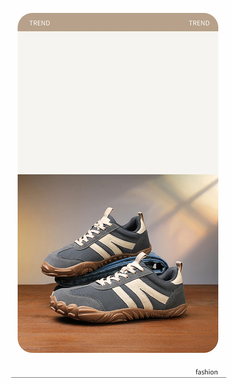 2026 Neue Barfußschuhe mit breiter Zehenbox für Herren und Damen – Zero Drop Minimalistische Sneaker im Retro-Stil für Outdoor, rutschfeste Wanderschuhe, Freizeitsneaker – Detail 6