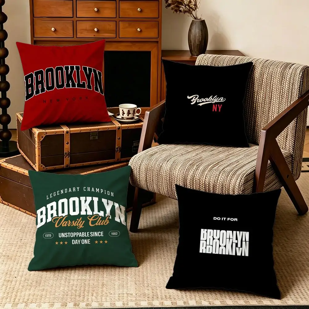 Scenic-BrooklynS Cushion Cover Soft Velvet Cushion Cover Set 4Pcs 50x50 45x45 Zipper Pillowcase for Home Decor