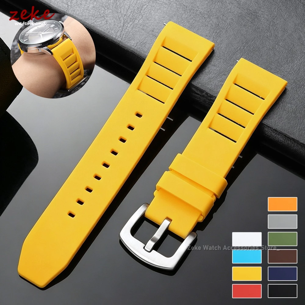 Sport Silicone Rubber Watch Band 20mm 22mm for Seiko Smart Watches Strap for Men Women Replacement Straps Quick Release Bracelet