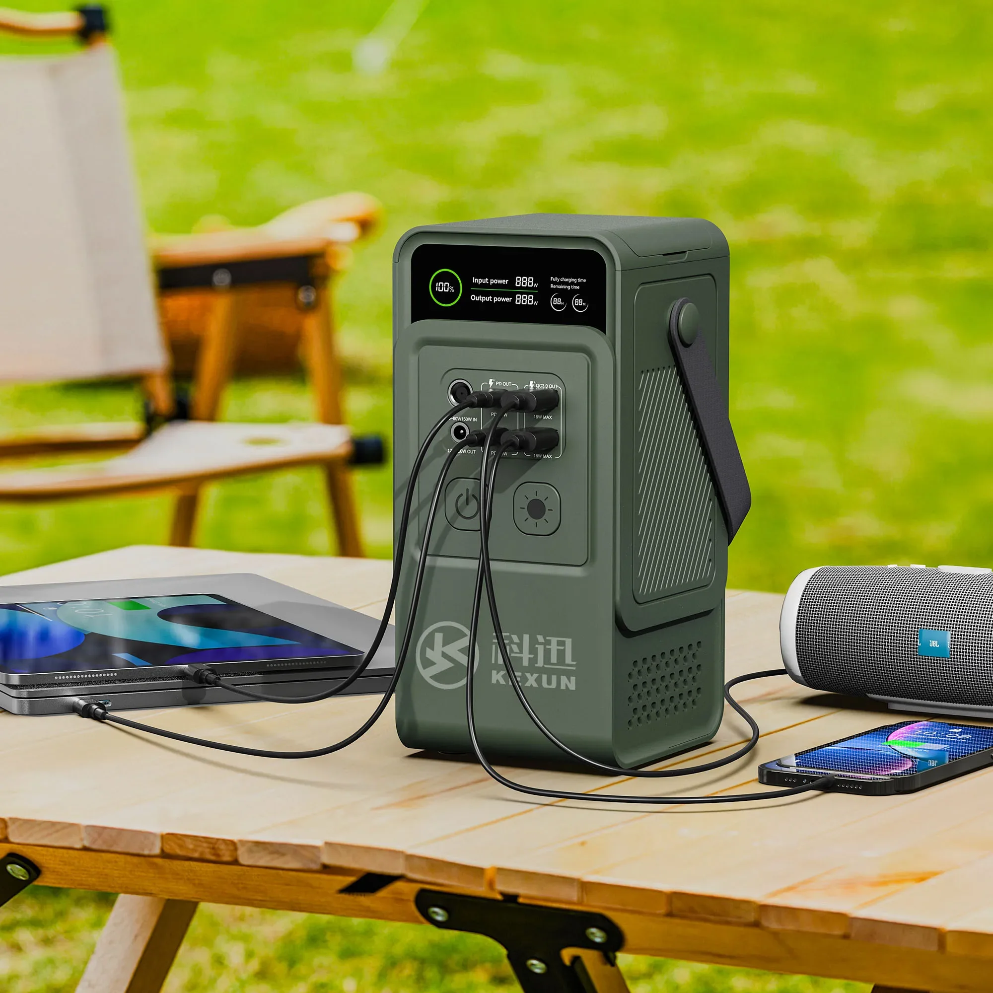 200W Mini Solar Power Station Bidirectional Supply RV Port  Generator