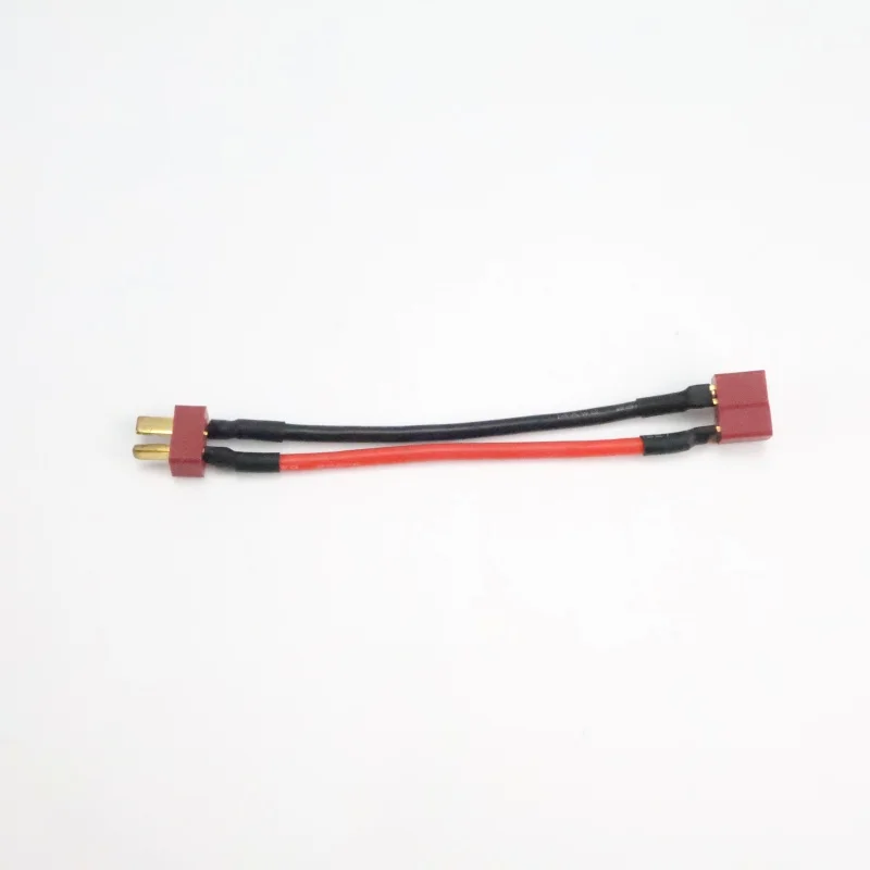 1/4 pz a forma di T spina cablaggio connettore batteria cavo filo di silicone, adatto per Rc fai da te quadcopter modello ad ala fissa
