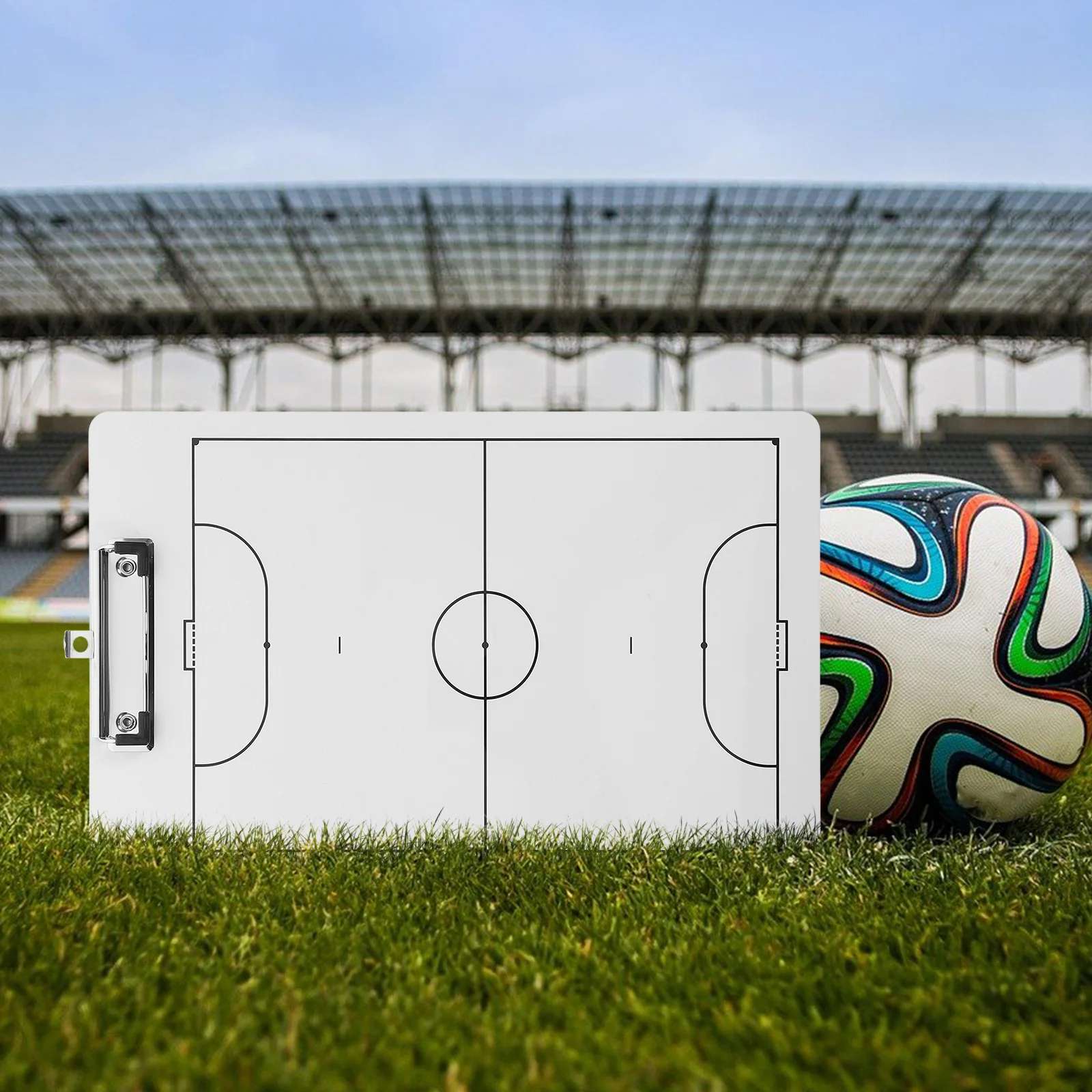 1 قطعة لوحة كرة القدم البلاستيكية خفيفة الوزن ومتينة لكرة القدم الحافظة متعددة الوظائف أداة تخطيط المباراة للتدريب الرياضي #5