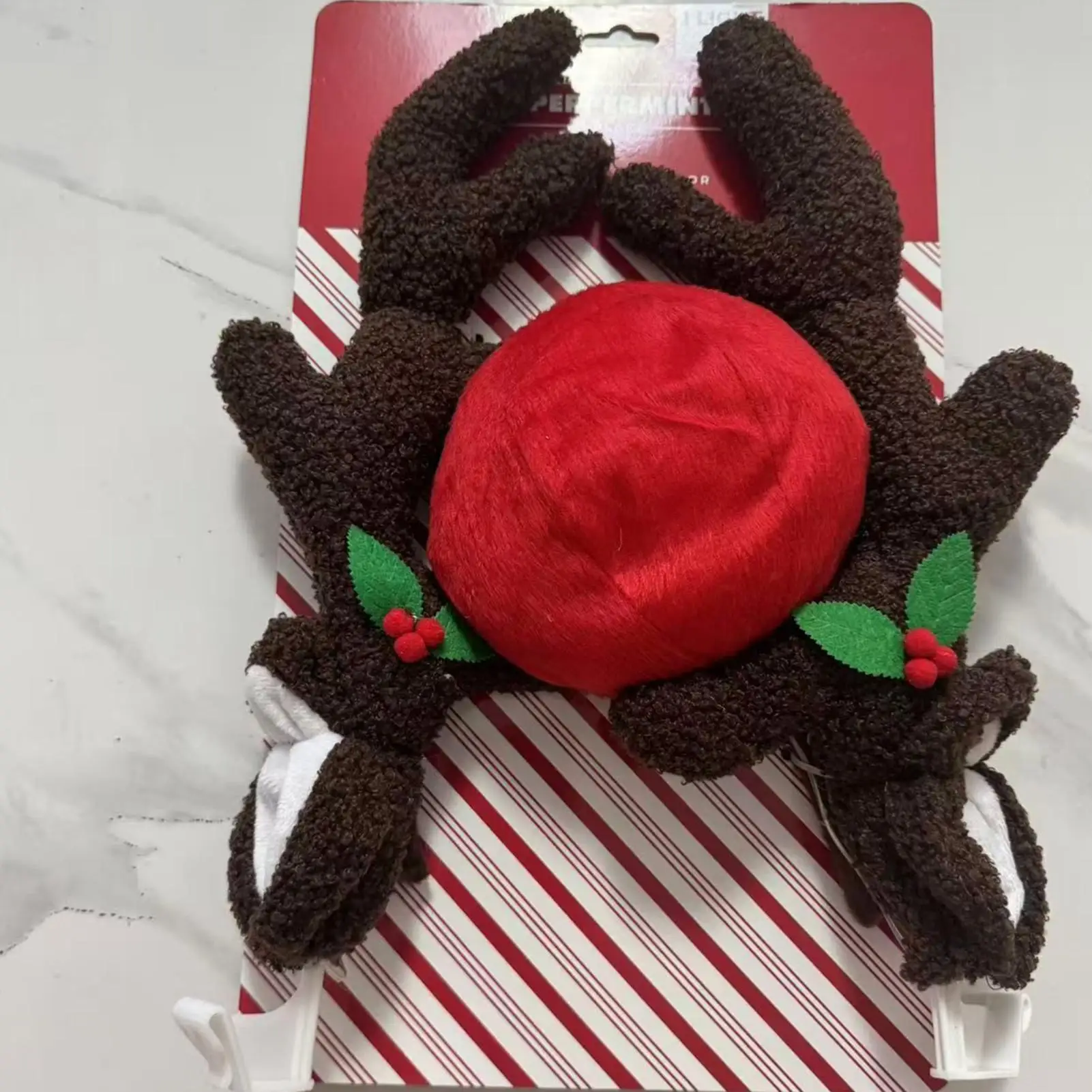 

Christmas Car Decor Light Up Reindeer Antler With Nose Christmas Car Exterior Decoration For Automotive Truck Vehicle SUV