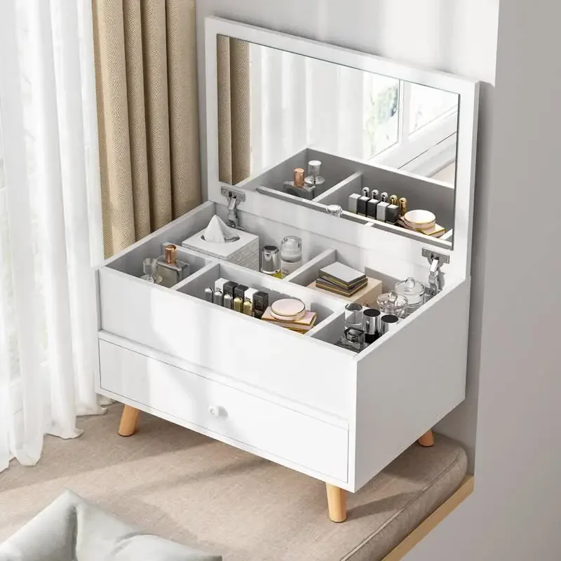 Drawer Container Dressing Table Box Tray Mirrors Furniture Makeup Dressing Table Mirror Toiletries Coiffeuse Dresser