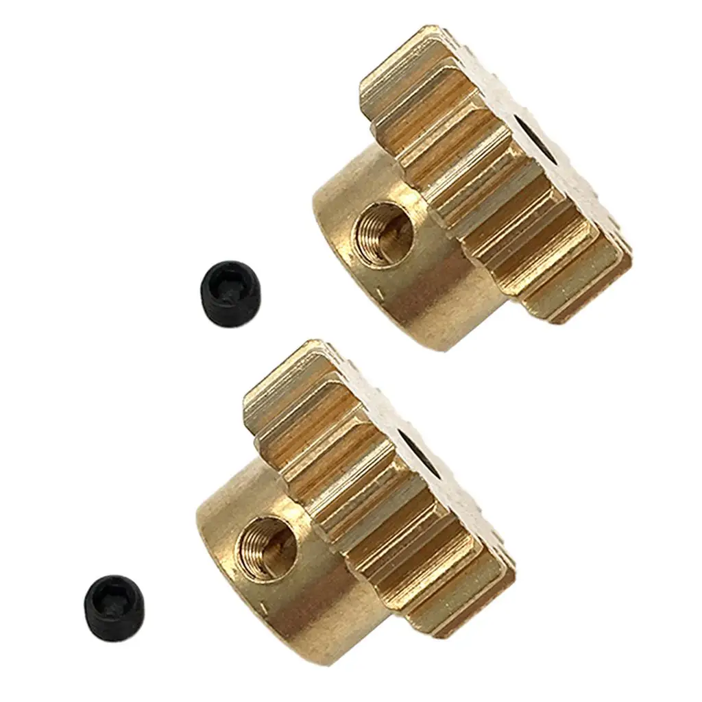 2pcs 17T Brass Motor Gears Golden Sprockets Pinions for WLtoys 12428