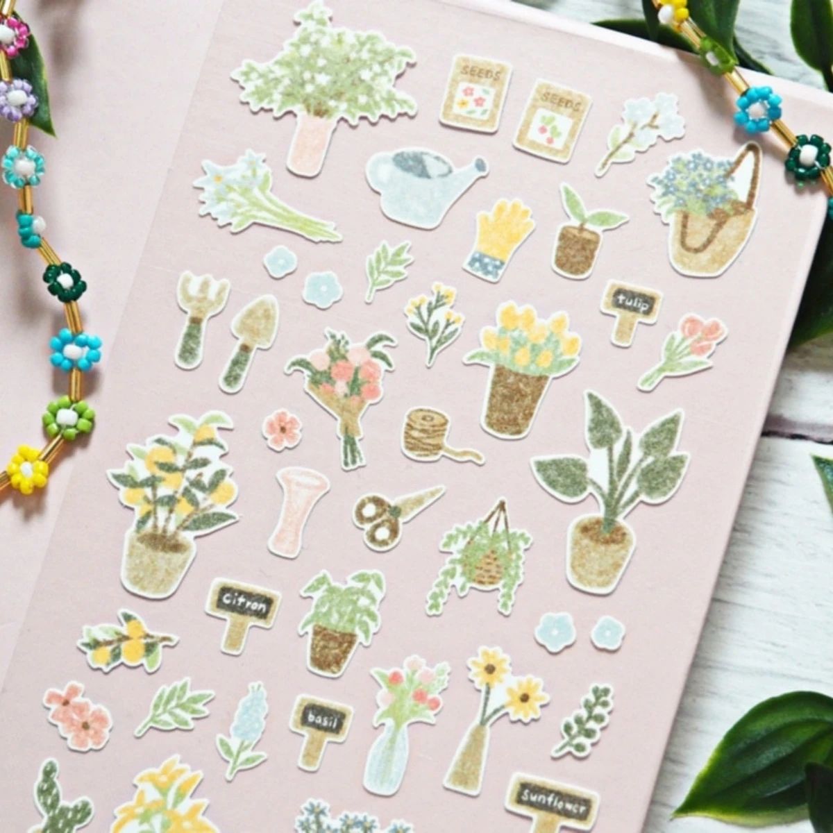 Sudé-pegatinas de papel de ramo de flores frescas de marca de importación coreana, álbum de recortes, diario de bricolaje, papelería, pegatina