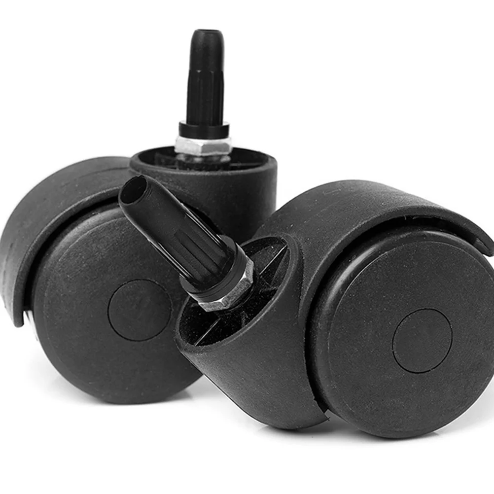 12pcs Computer Desk Chair Swivel Caster Covers Mute Effect Wheel Stopper Protector For Home Office School Library Stool Glides