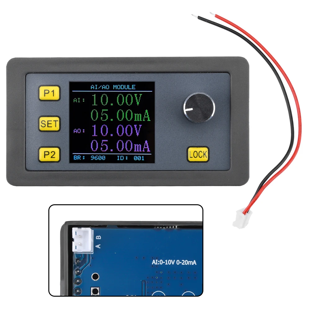 DC 0/2-10V 0/4-20mA High Precision Digital Signal Generator Current Source Analog Input/Output Measurement Frequency Generator