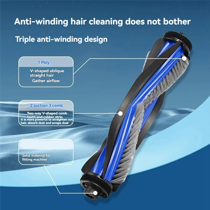 21PCS Roller Side Brush Hepa Filter Dust Bag Replacement For Ecovacs X8 PRO X8 PLUS AI Replacement