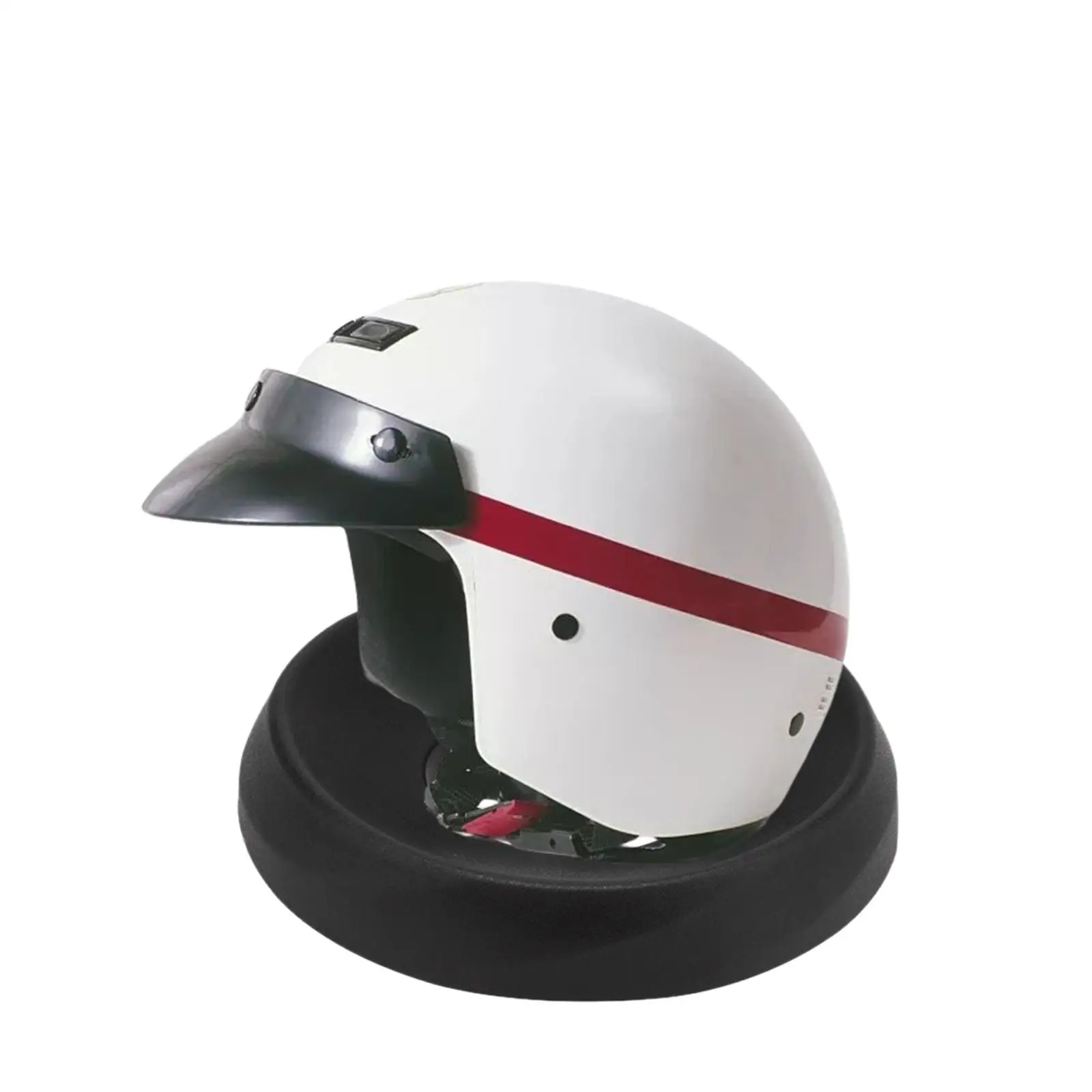 Helmet Display Pad Portable PU Soft Cushion Anti Slip Stand Accessory for Motorcycle Helmet Storage