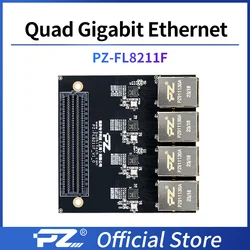 PZ-FL8211F Puzhi FPGA dört kanallı Gigabit Ethernet RGMII ZYNQ xilinx ultrascale