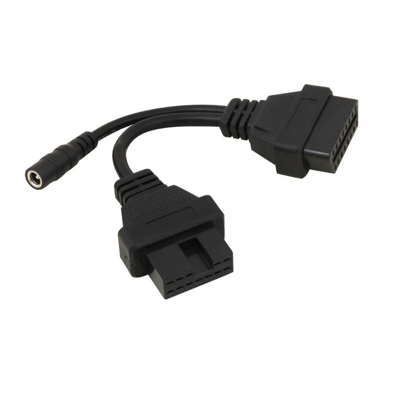 Para mitsubishi 12 pinos para 16 pinos fêmea obd 2 ferramenta de extensão do carro cabo obd para mitsubishi 12pin obd2 conector alta qualidade