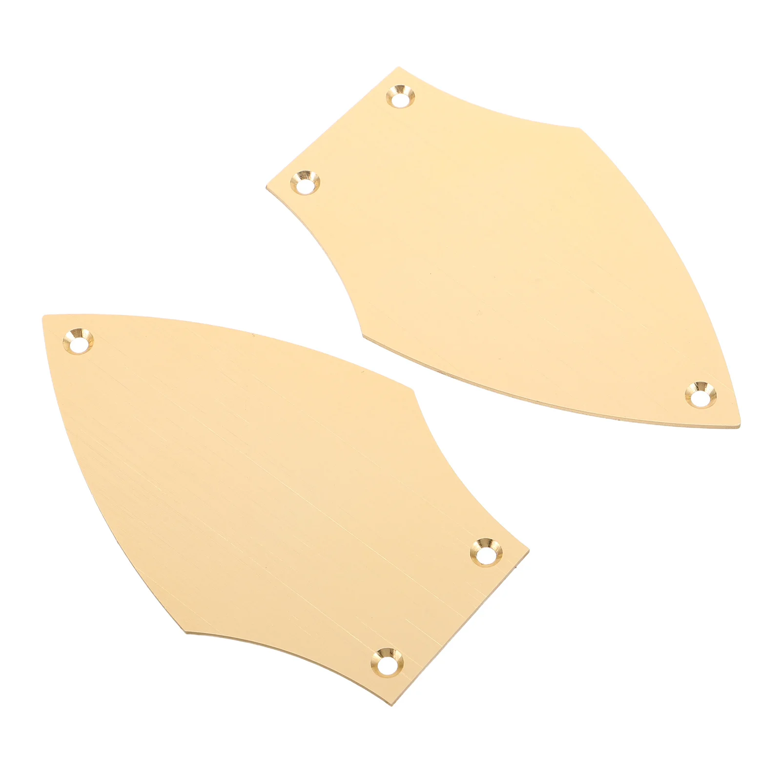 

2pcs Bass Guitar Accessories Black Truss Rod Cover Plate 3 Holes Metal Neck Guard For Electric Bass Replacement Parts Strengthen