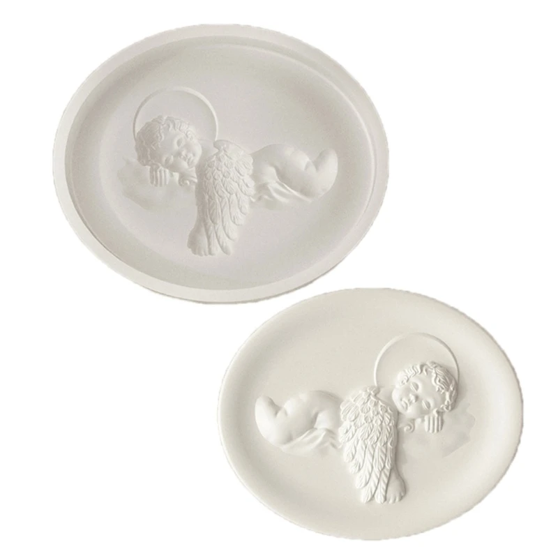 Multi Purpose Angelic Relief Silicone Tray Craft Mold Versatile Cameo Tray Ornaments Silicone Mold Large Tray for Craft