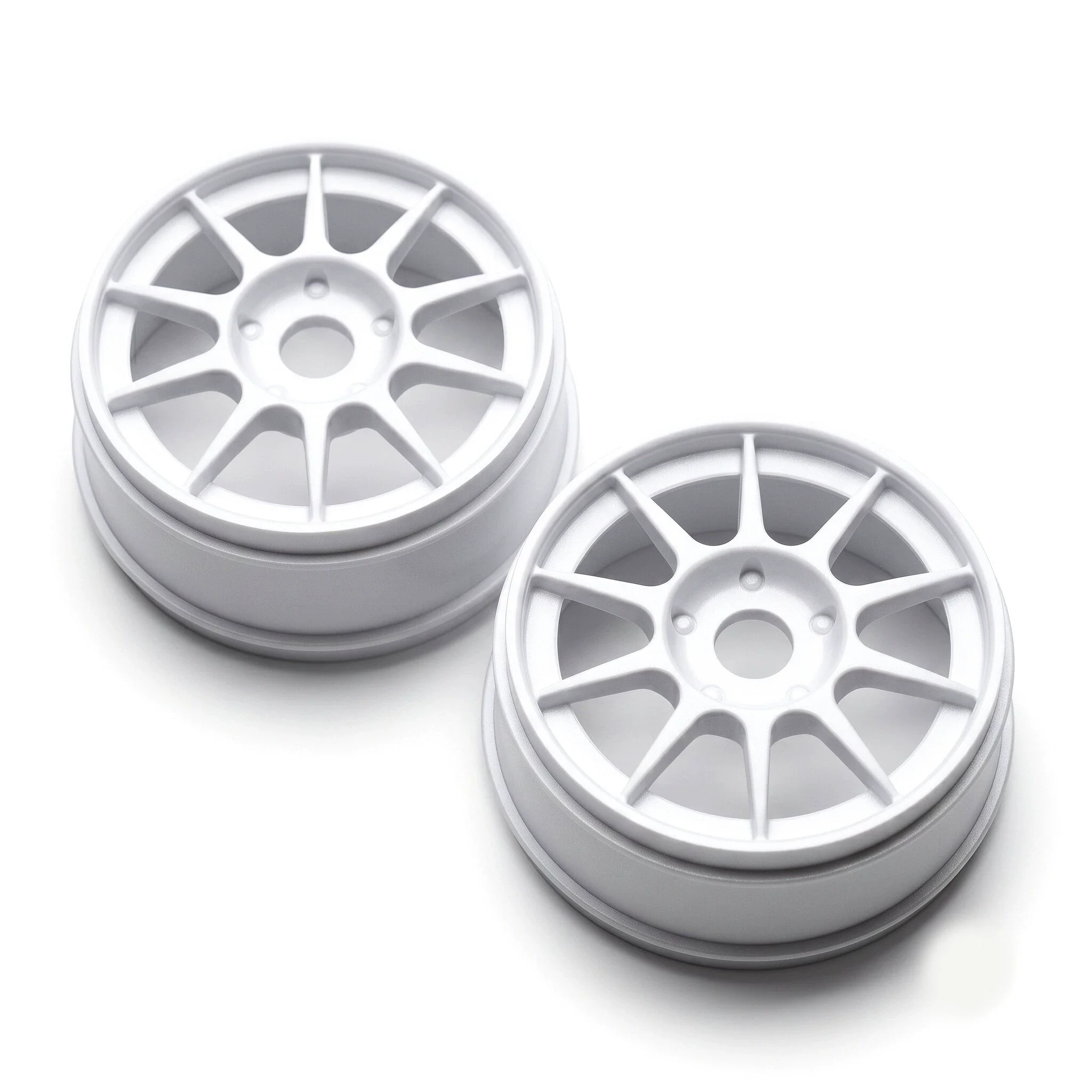 RLAARLO EVO Wheel & Tire Assembly 2Pcs, Pre-glued RC Rally Tyre Rim Set for 1/7 SLEVO-07 RC Car Replacement Parts