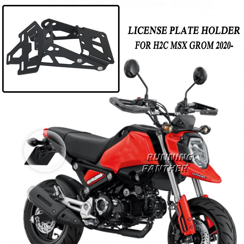 

For Honda H2C MSX GROM 2020 2021 2022 New Motorcycle Rear License Plate Holder Bracket Tail Tidy Fender Eliminator H2C Msx Grom