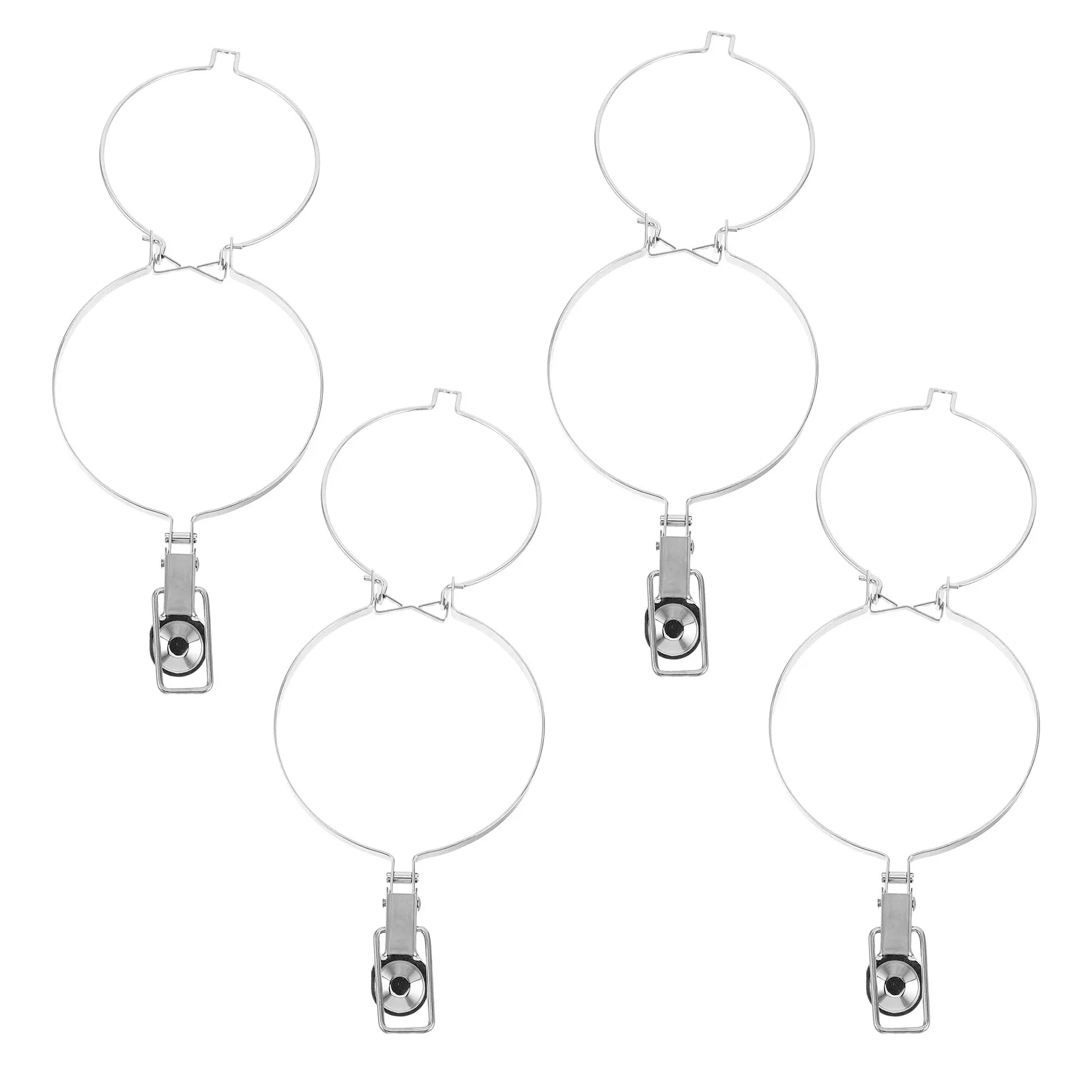 4Pcs Sealing Buckle Airtight Jar Wire Clamp Stainless Steel Leak-Proof Snap Clasp for Glass Canning Containers 108Mm