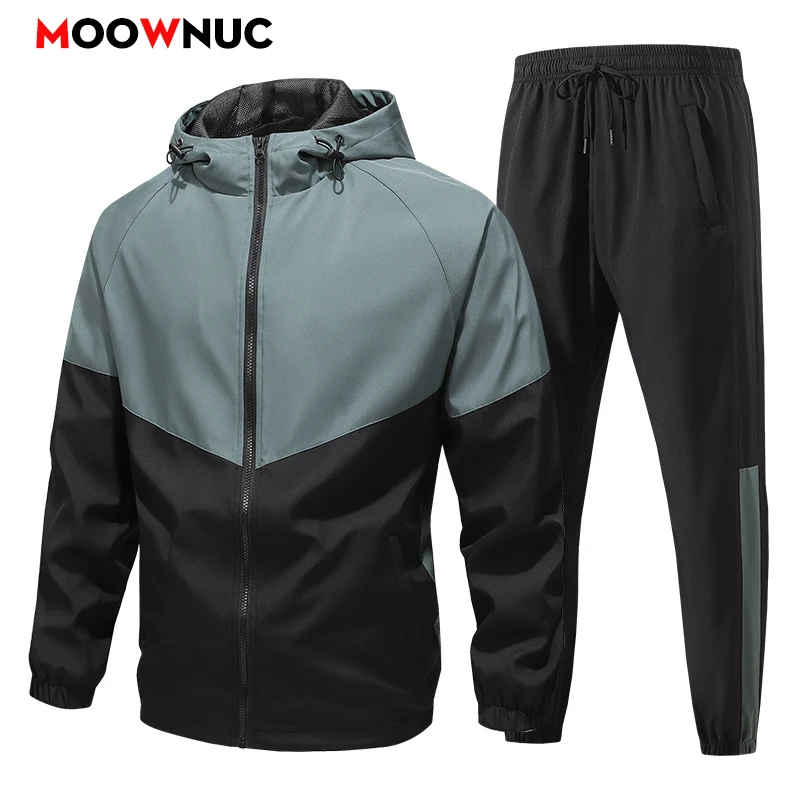 

Summer Streetwear Men's 2025 Sportswear Set Casual Outdoor Camping Breathable 2-Piece Tracksuit with Jacket And Pants Fashion
