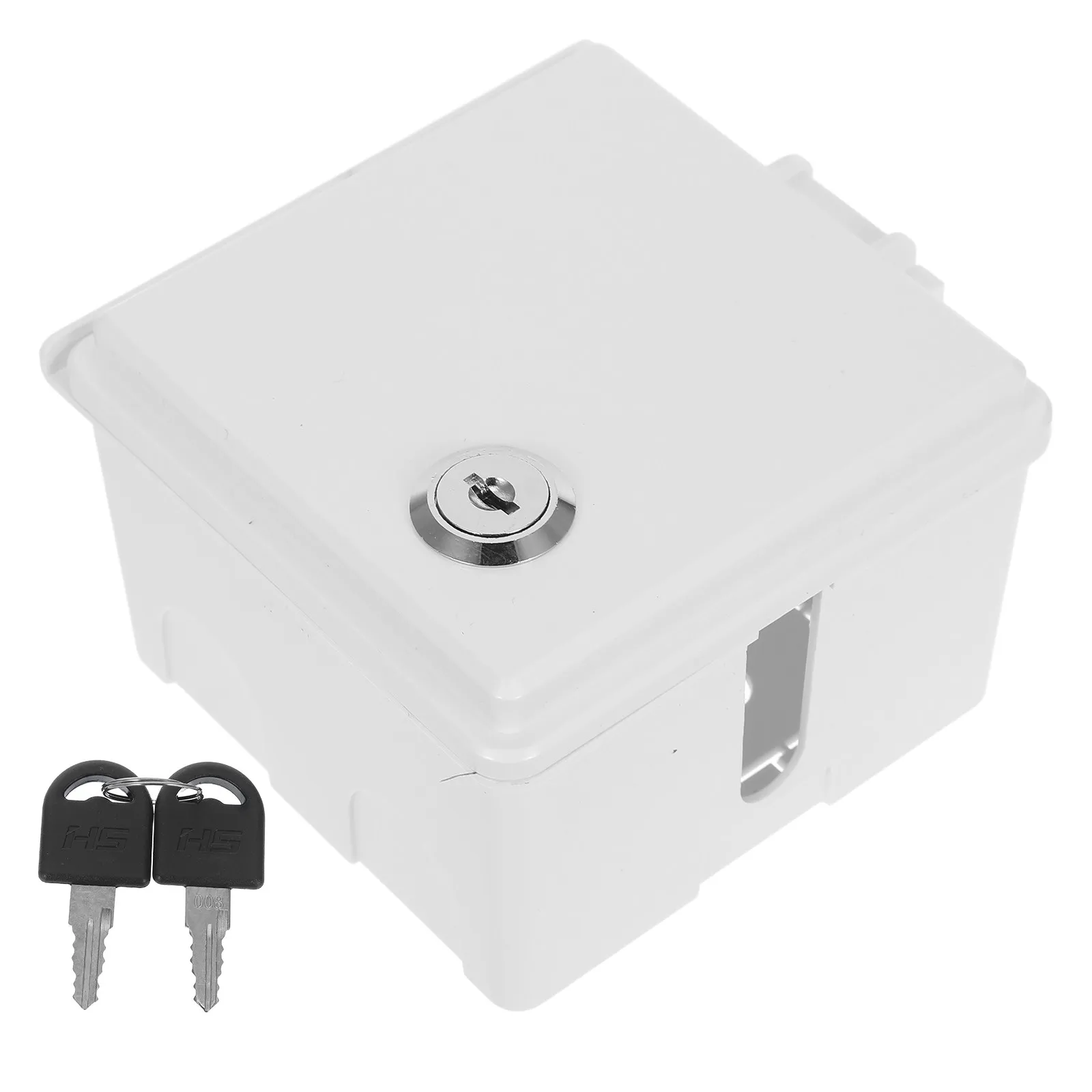 Waterproof Outlet Box Cover With Lock Key Outdoor Outlet Protector Socket Cover Waterproof Electrical With Lock Receptacle Case view 6