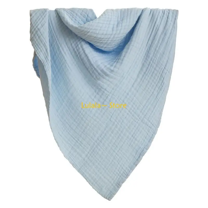 

Y4QA Soft SwaddleMuslin Cotton Receiving Blanket 6 Layers Nursing Cover 105x105cm