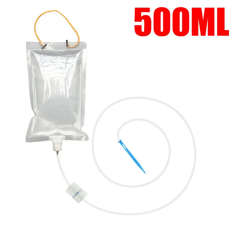 350–1000 ml Pflanzen-Wasserbeutel, Bewässerungs-Tropfbeutel mit Metallhaken, selbstbewässernde Geräte mit einstellbarer Wasserauslass, Geschwindigkeitsanlage – Detail 8