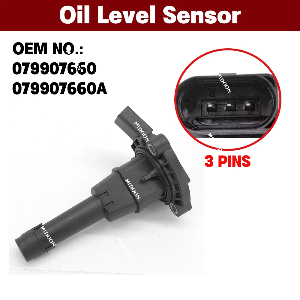 

OEM 079907660,079907660A Engine Oil Level Sensor For AUDI A4 B8/B9 A5,A6 C7 A7,A8L D4,Q5,Q7 4M 2015-2019,VW Touareg 2017-2022