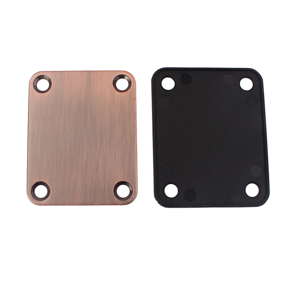 

2Pcs Guitar Neck Plate Screw Set Reinforcement Electric Connection Joint Metal Lightweight Durable Accessories