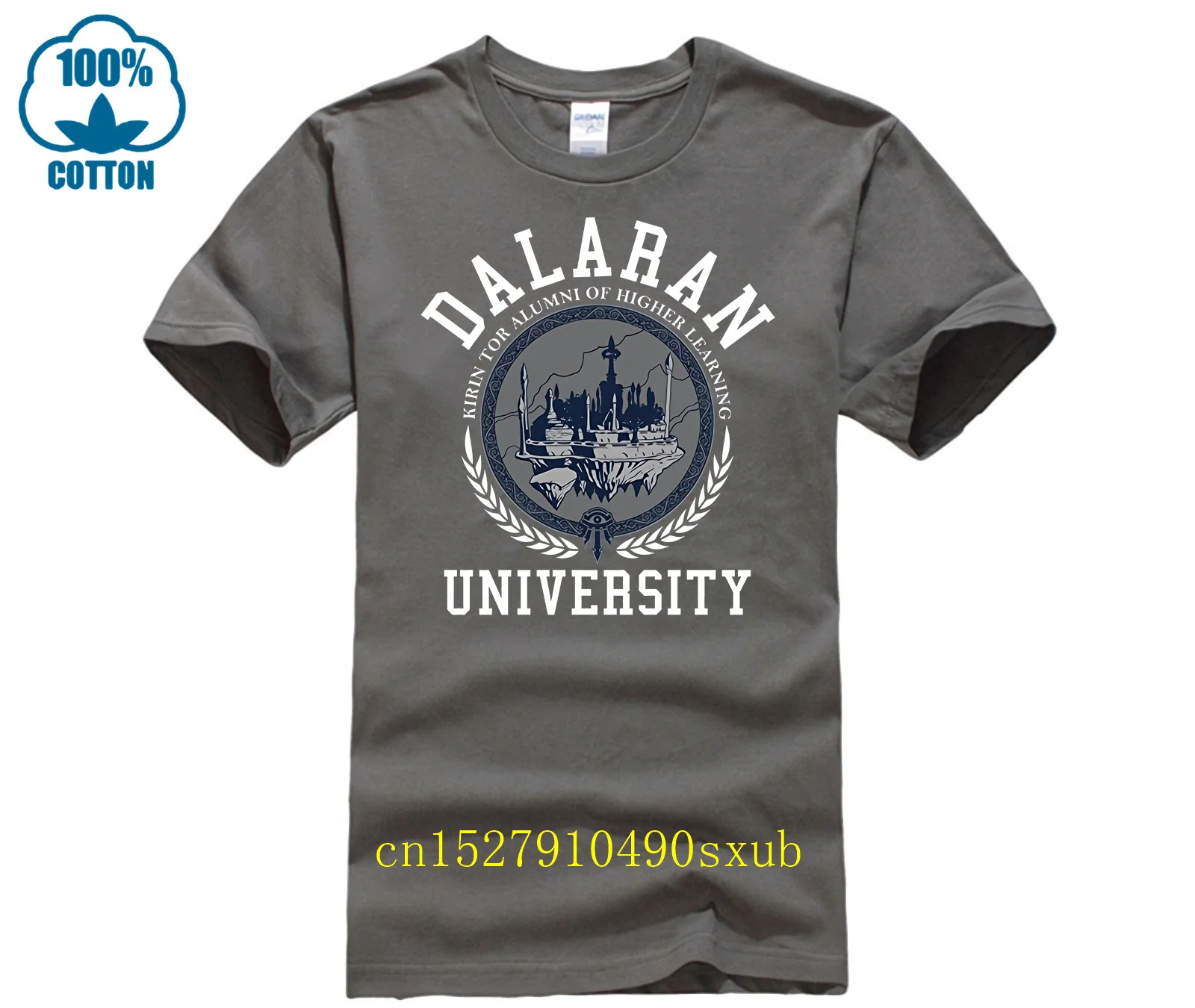 2019 hot koop game t-shirt merk t-shirt World Of Warcraft mannen Dalaran University Premium T-Shirt Cotton Tee Shirt Present