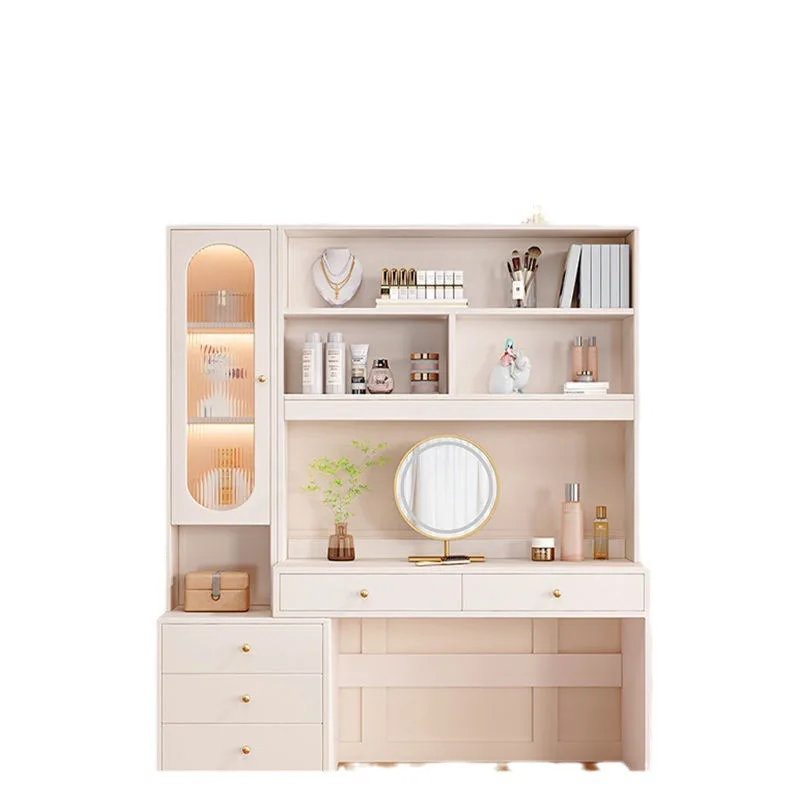 

light luxury, modern simple multi-functional dressing table, small apartment storage cabinet, integrated desk, desk, desk