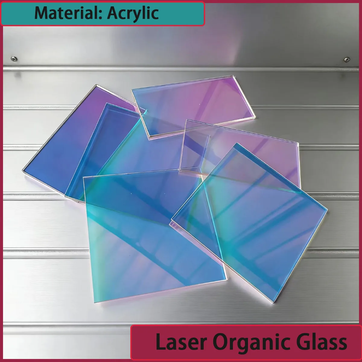 1-8MM Acrylic Rainbow Radiation Board - Laser Organic Glass, Suitable for DIY Advertising Decoration