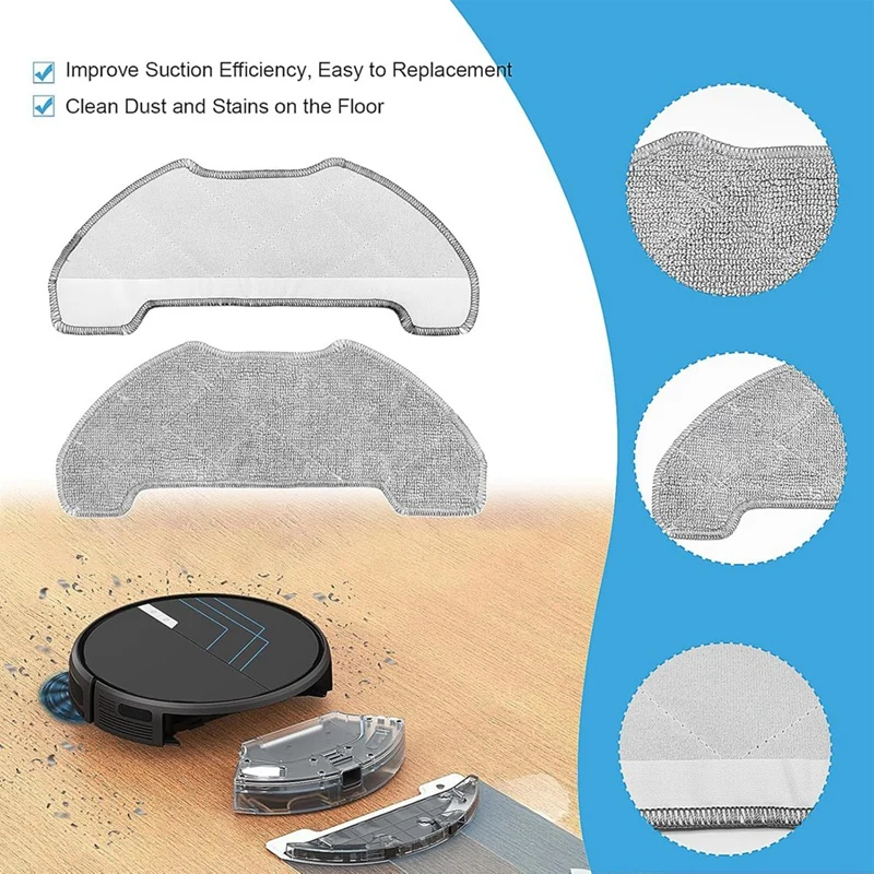 Airrobo-Robô Aspirador Acessórios, Escova Lateral Principal, Mop Pano, Peças De Reposição, P30, P20