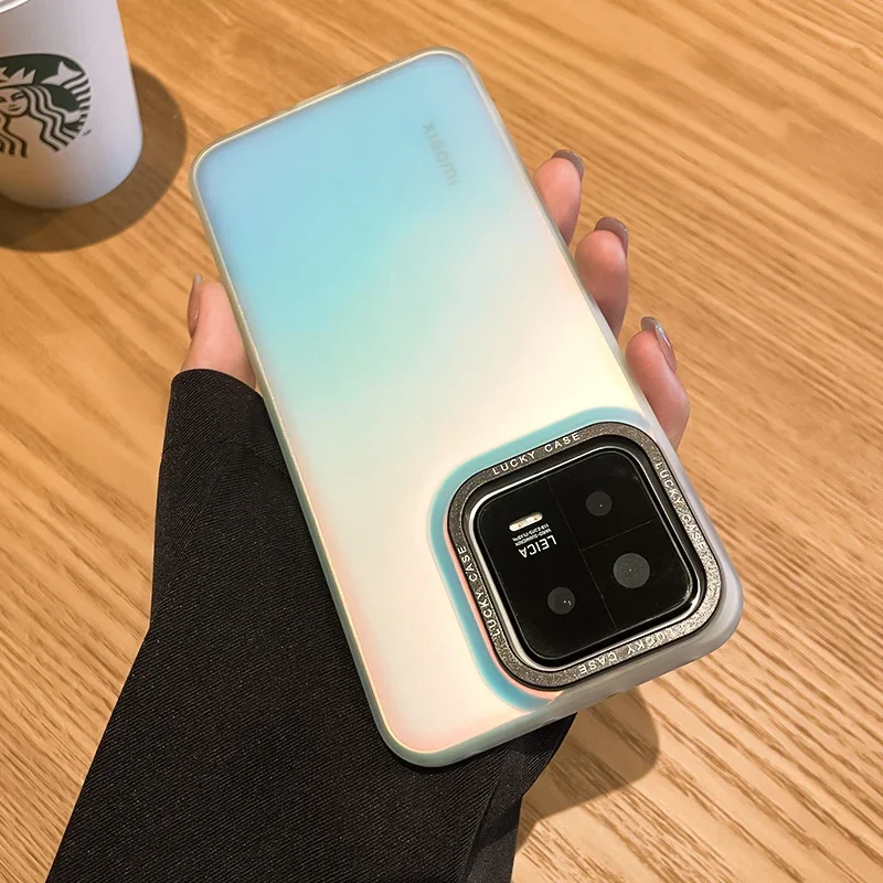 Laser Holographic Case For Xiaomi 13T Pro Mi 14 Mi 12 Mi 13 Pro 12T Pro Mi 11 Lite Gradient Color Camera Protection Soft Cover