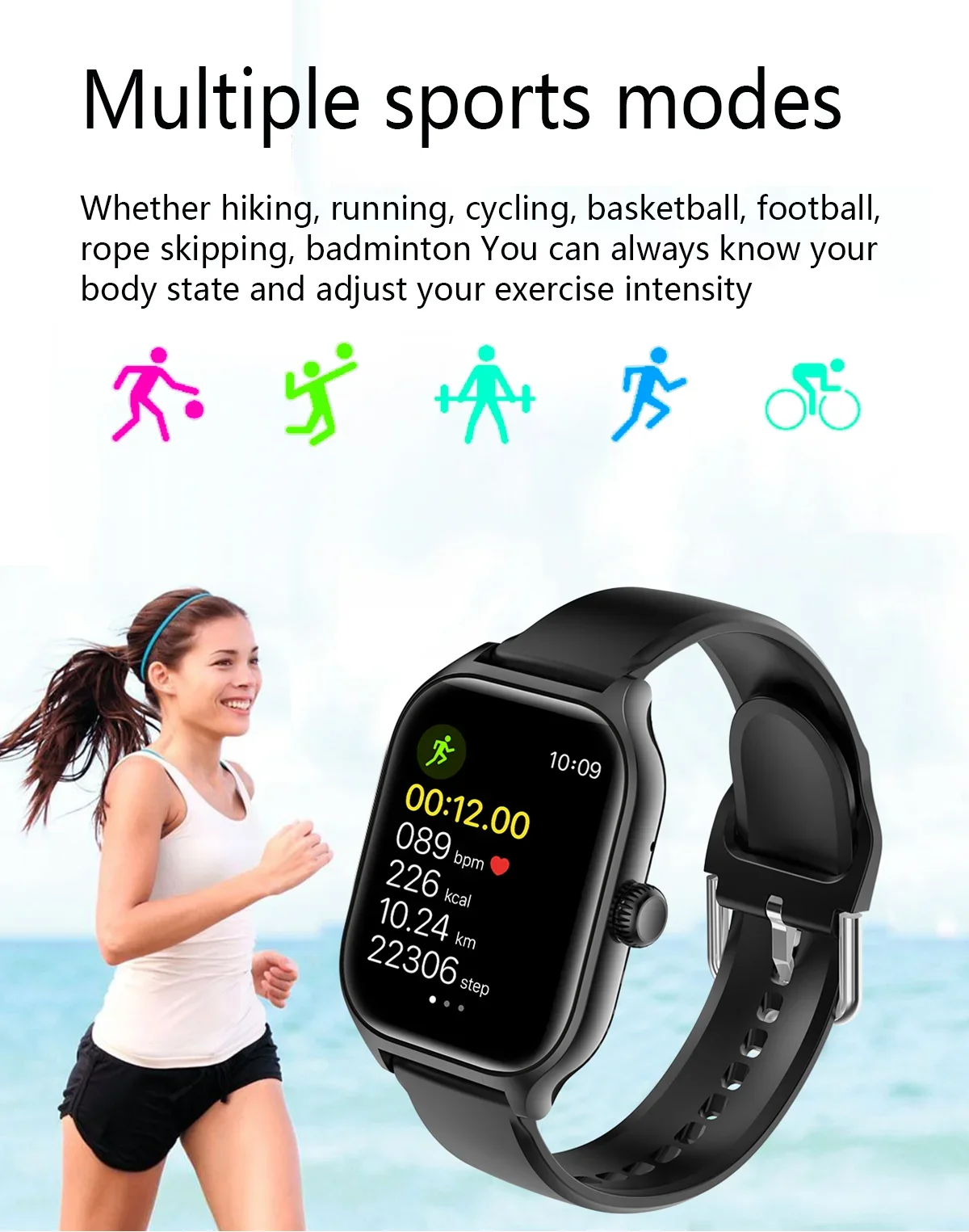 Smartwatch with 2.01-Inch Color Screen, Bluetooth Calling and Fitness Tracking description 10