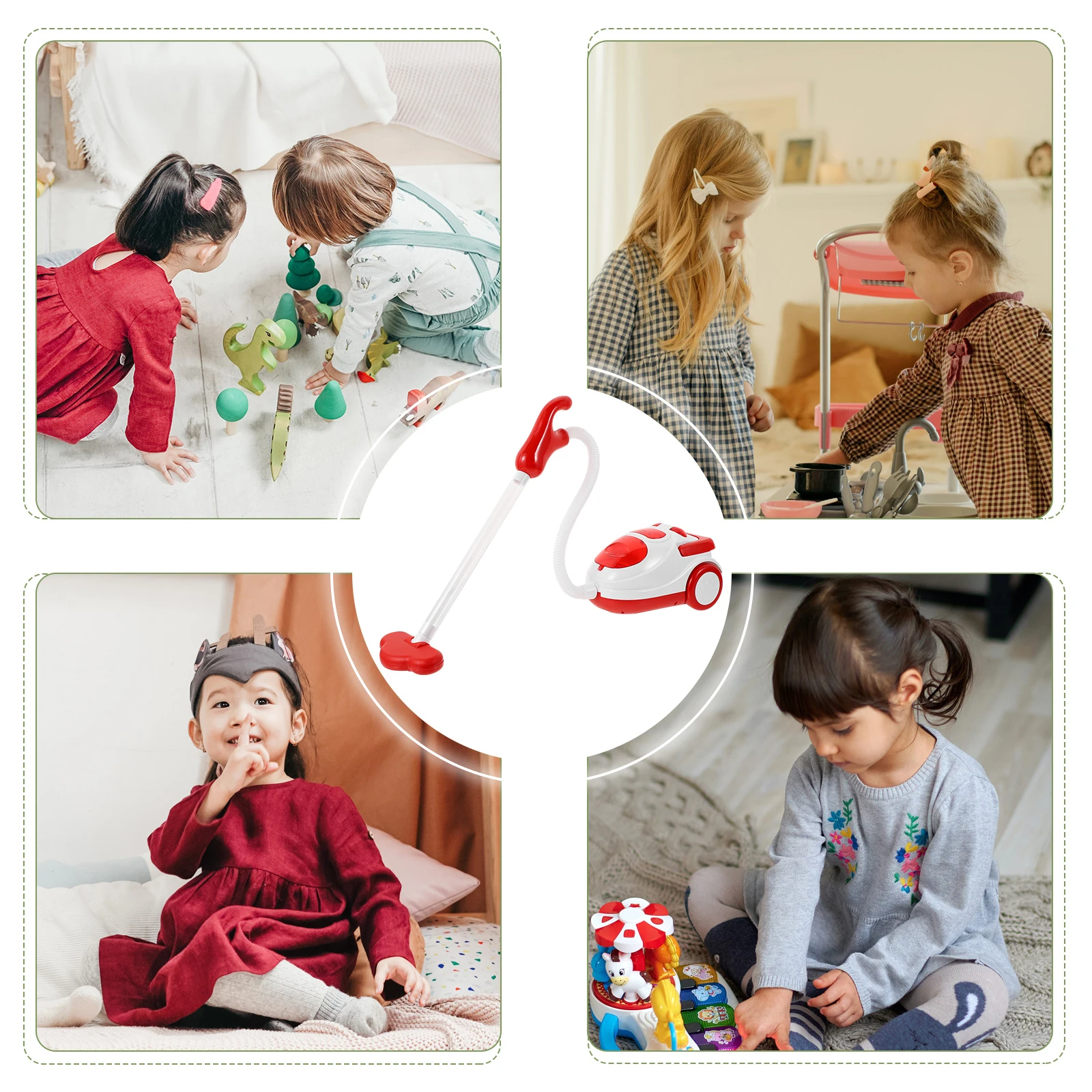

Simulation Vacuum Cleaner Toy Dust Catcher Plaything Mini Plastic Furniture Kids Room Decor Creative Machine Play House Toy