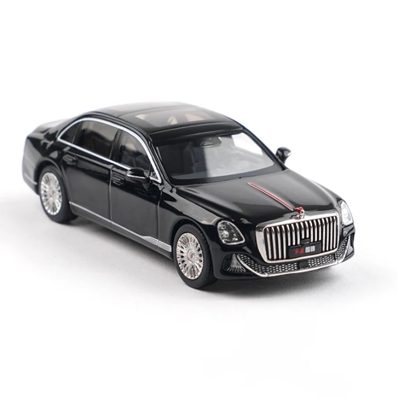 Diecast Original 1:64 Scale Hongqi GUOYA Alloy Model Simulation Decoration Hobbies Souvenirs Gifts Collection Static Display