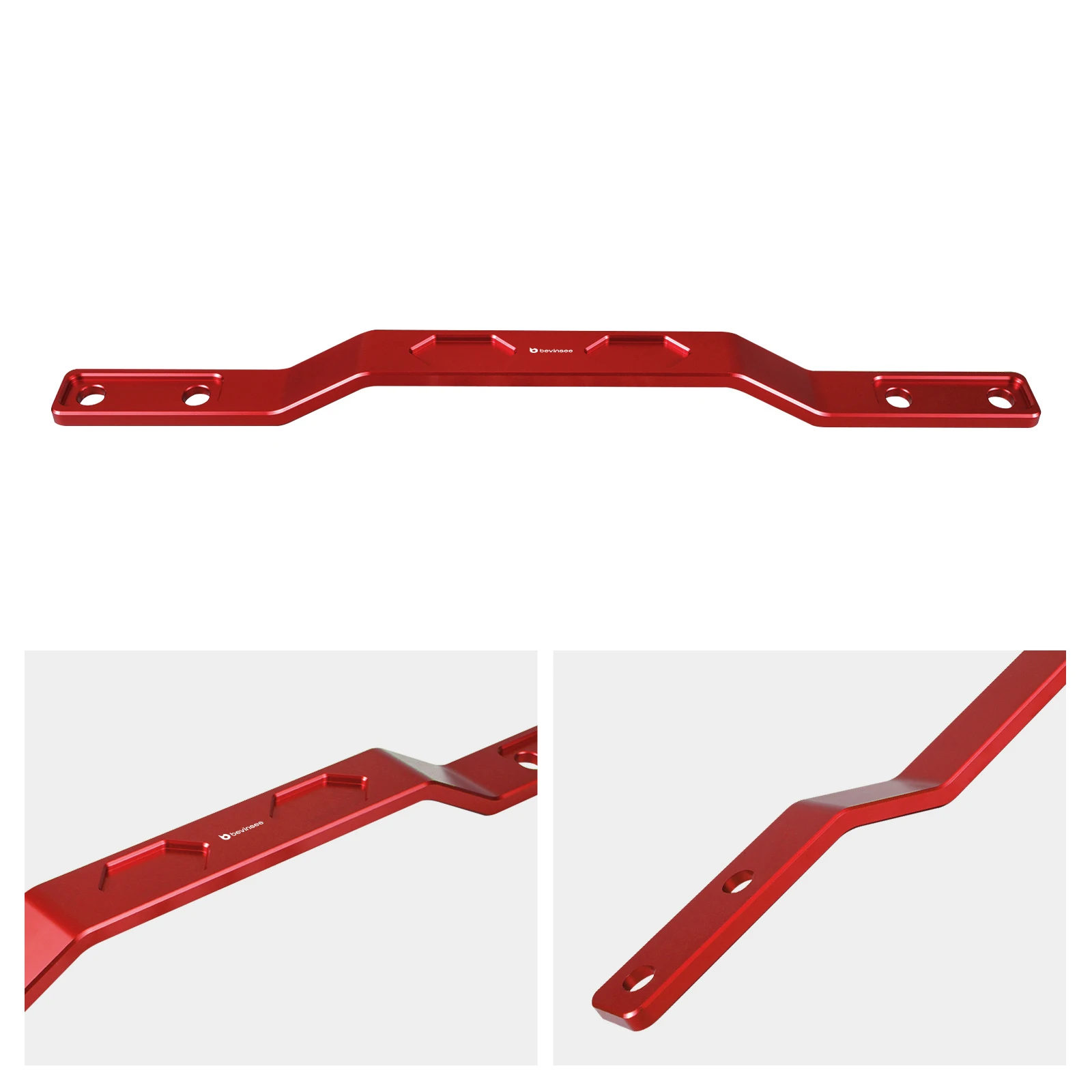 BEVINSEE Ersatz 5Q0802128, Aluminium-Hecktunnelstrebe für Audi A3 8V/8Y Q2, für VW Golf 7/8, für Passat B8, für Seat Leon 5F – Detail 5