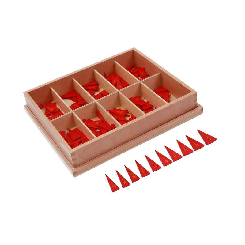 몬테소리 컷아웃 분수 원형11-20 수학 교육 장비 초등학교 수학 학습 장난감