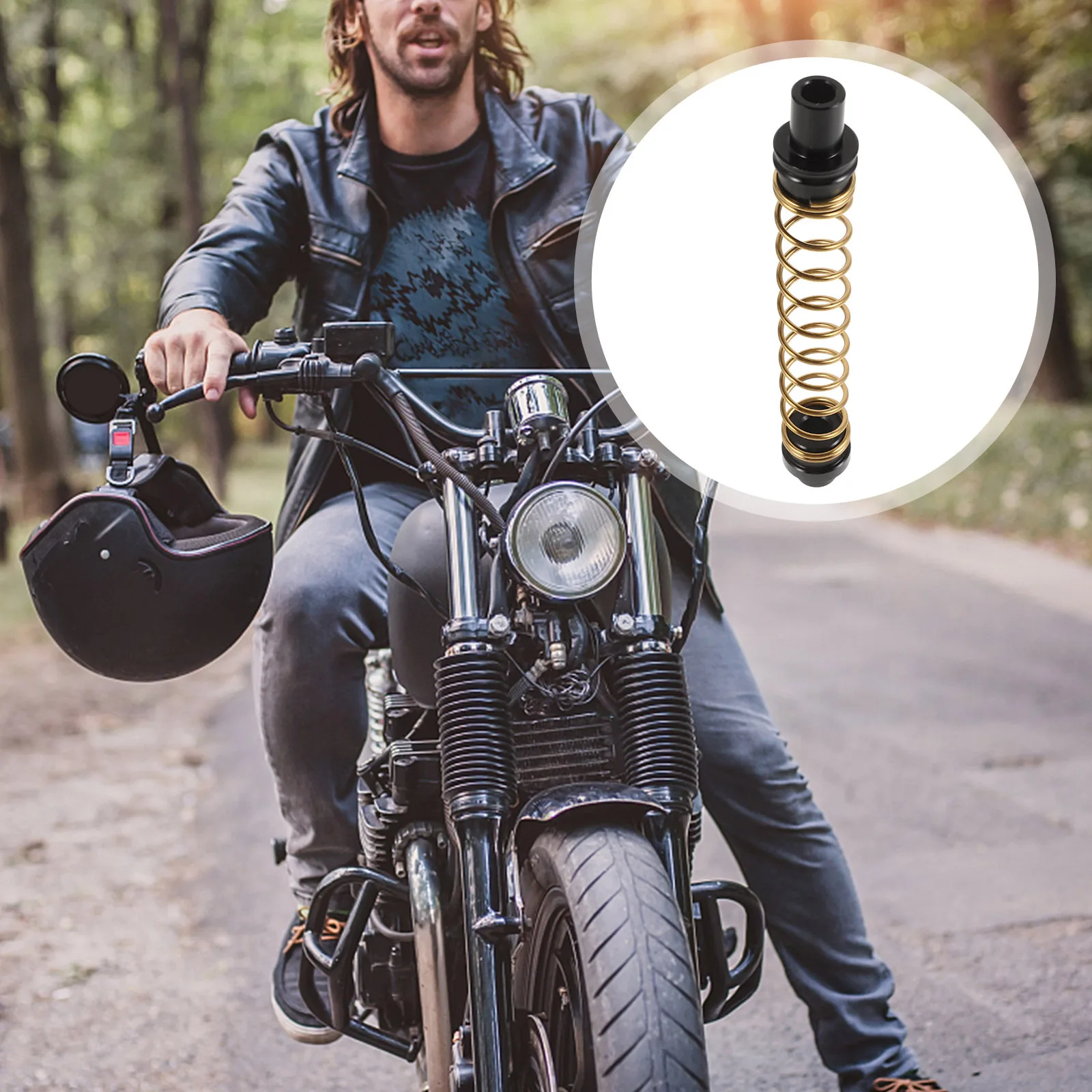 

Drum Return Spring Kit Motorcycle Brake Spring Replacement Rear Drum Brake Hardware Set Metal Lightweight Precision