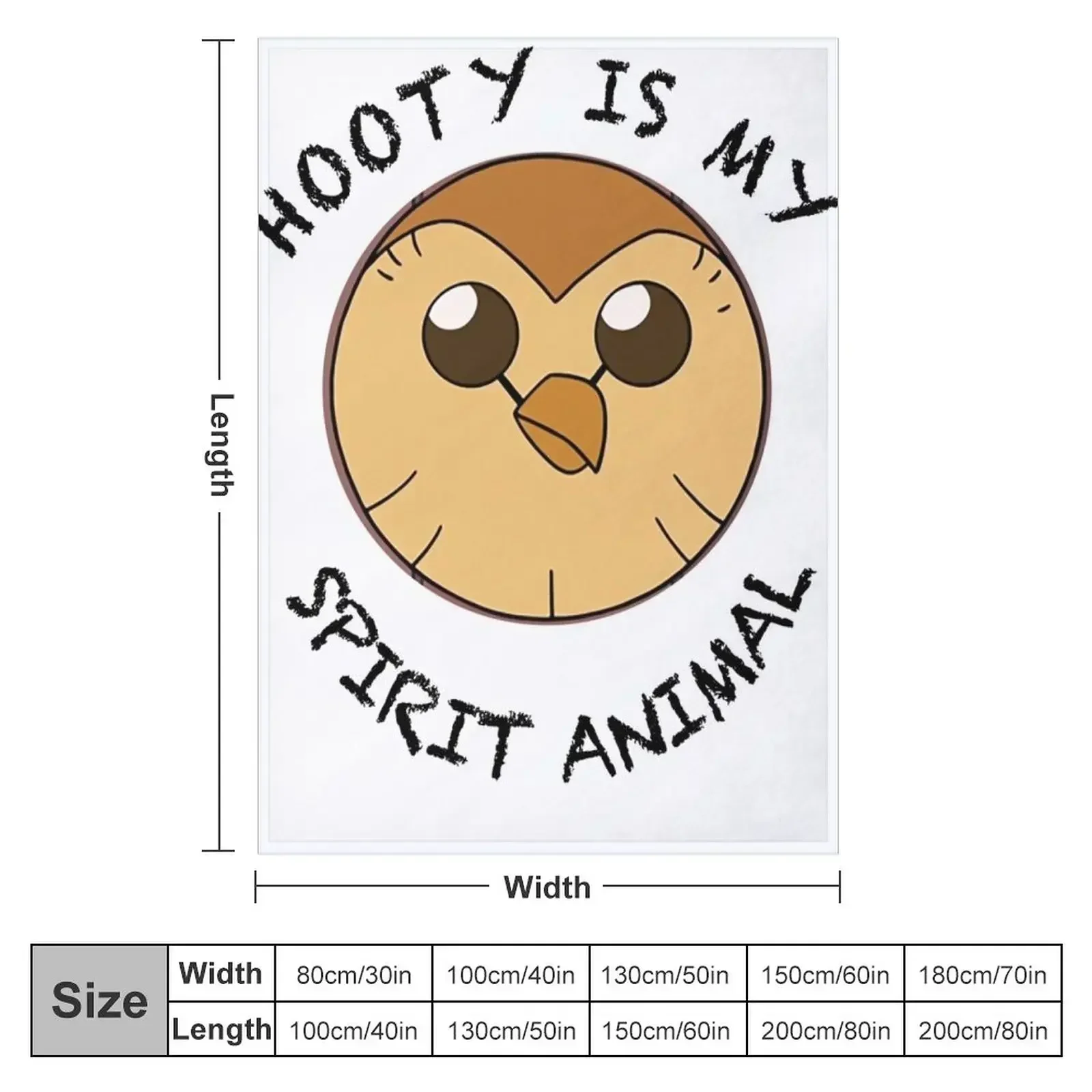 Hooty is My Spirit Animal Throw Blanket Beautifuls Luxury Thicken heavy to sleep for winter Blankets