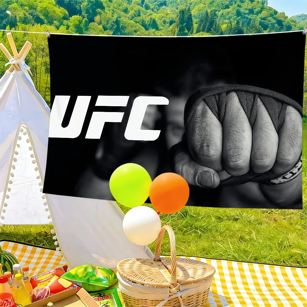 Boxing Match Flag Suitable For Birthday Parties Living Room Bedroom And Outdoor Camping Decorations U-UFC-S
