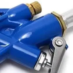 Blue Pneumatic Blow Tool With Adjustable Nozzle For Car Detailing And Computer Keyboard Cleaning High Pressure Air Duster