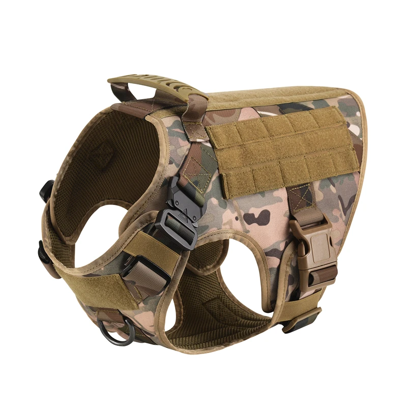 Tactical Military Vest Pet German Shepherd Golden Retriever Tactical  Training Dog Harness and Leash Set For All Breeds Dogs, image 20